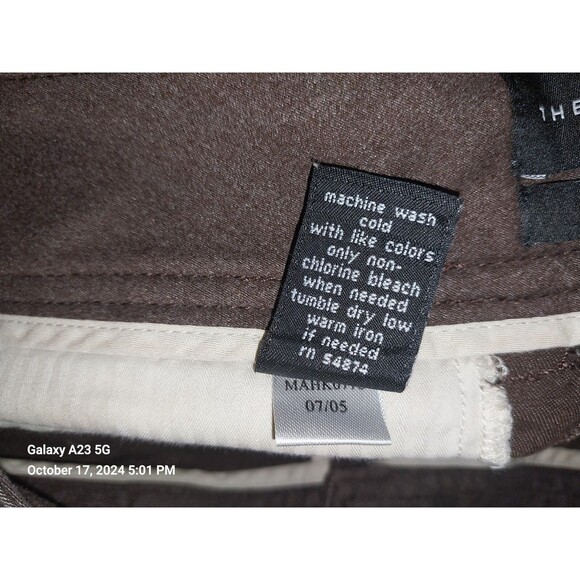 The Limited Drew Fit Pants Cotton Blend Flare Leg Brown 32 Waist 32 inseam SZ 6 - Picture 8 of 8
